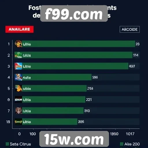 Análise da popularidade dos jogos no f99.com